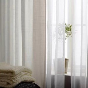 White light filtering curtains